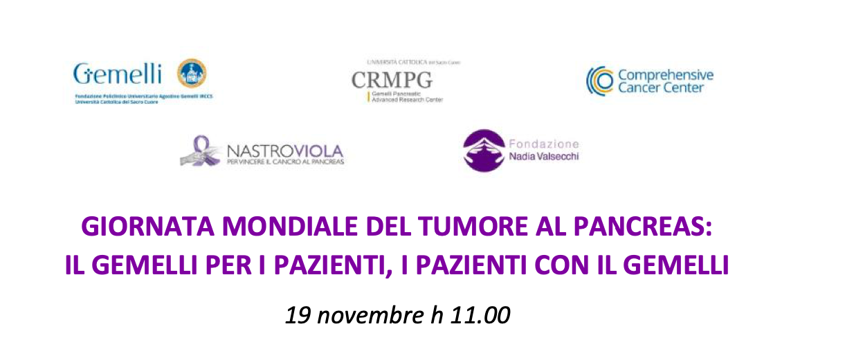 Il Gemelli per la Giornata Mondiale del tumore al pancreas